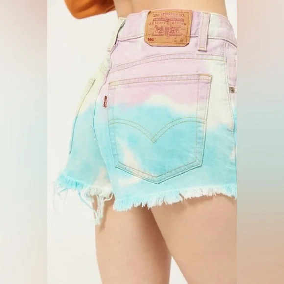 Levi's Shorts Vintage Levis Tie Dye Denim Shirt Poshmark